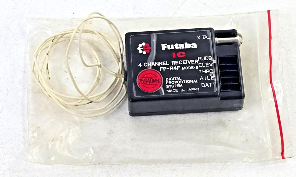 Futaba IC FP-R4F Mode II RC 4 Channel Receiver 72.08Mhz